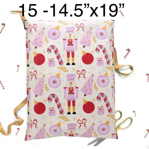 4/$20 -15 Pink Nutcracker poly Mailers 14.5”x19” - Picture 1 of 1